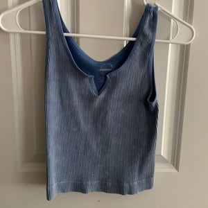 blue ribbed tank top size small/medium from tj maxxx!
